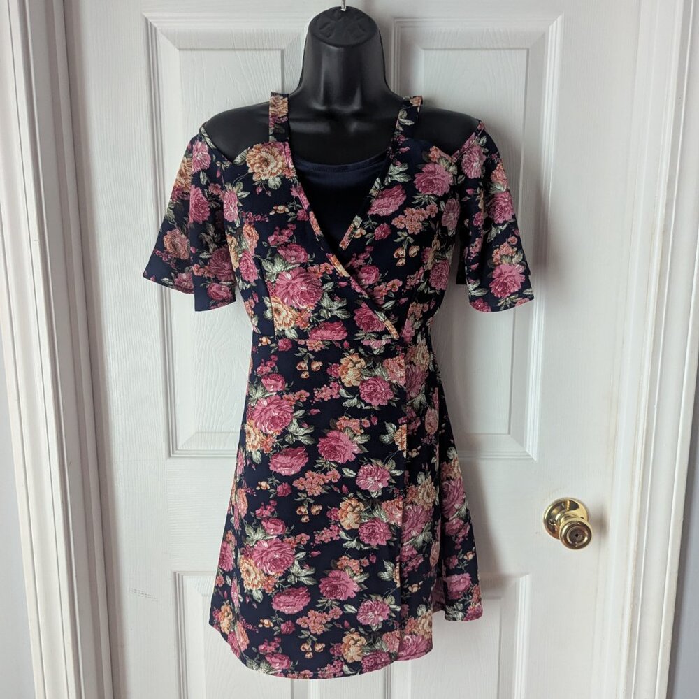 NWT Monteau girls floral dress - 12 (L)